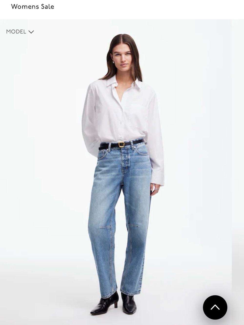 Madewell Darted Barrel Jeans in Dobbins Wash - Rigid Size 32 - Picture 3 of 10